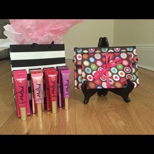 Too Faced NIB Melted Lipsticks & Cosmetics Bags